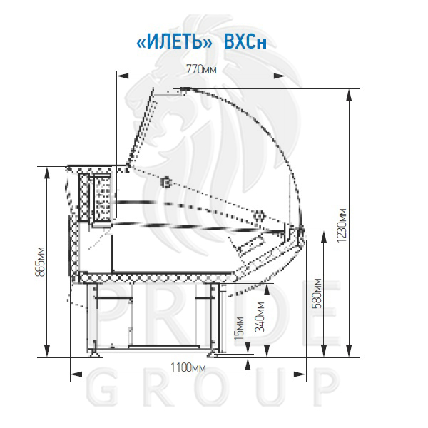 картинка Витрина холодильная МХМ Илеть ВХСн-3,0