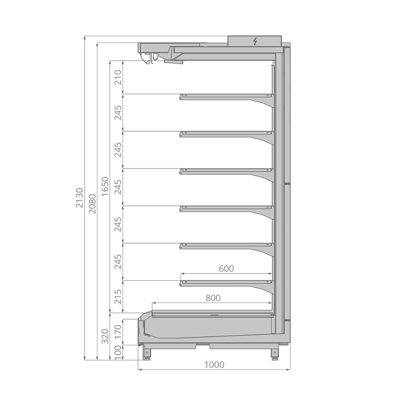 картинка Горка холодильная Brandford TESEY Portable 125