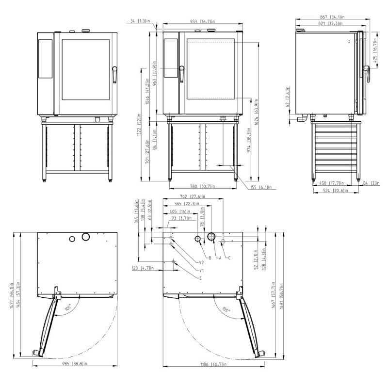 Пароконвектомат Retigo O1011B VISION Plus