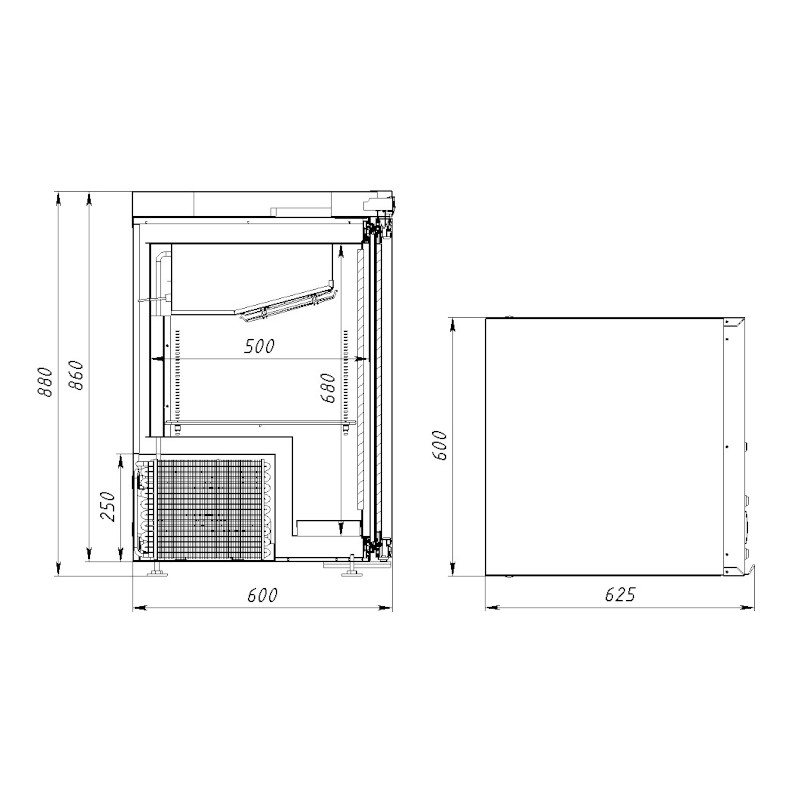 картинка Шкаф холодильный ARKTO DF0.13-S