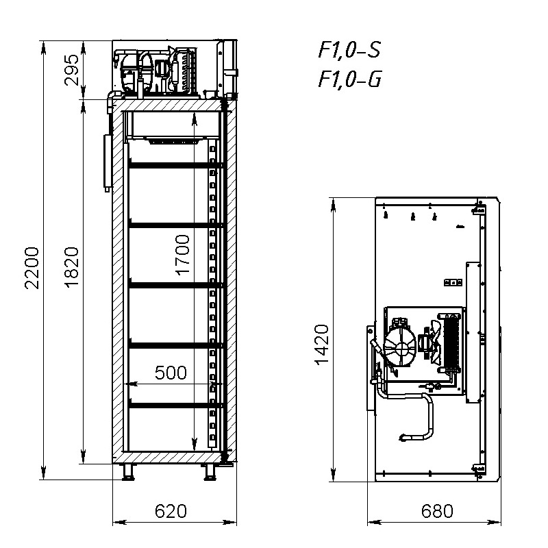 картинка Шкаф морозильный ARKTO F 1.0-G