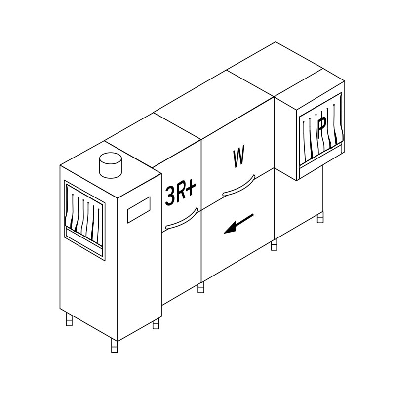 картинка Машина посудомоечная конвейерная DIHR RX 300 LC