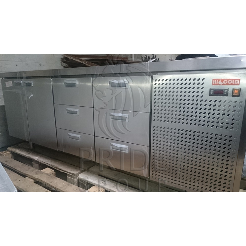 картинка Стол охлаждаемый HICOLD GN 1133 BR2 TN 2395x700x850