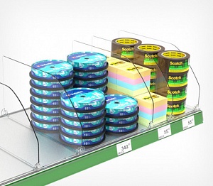 картинка Разделитель пластиковый высотой 200 мм DIV200 длина 385 мм