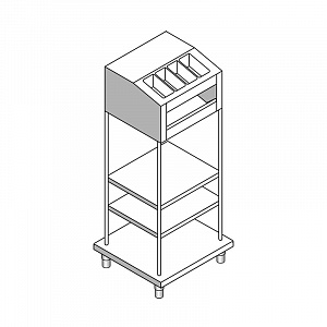 картинка Прилавок для подносов и приборов EMAINOX 8PPV11 8045210