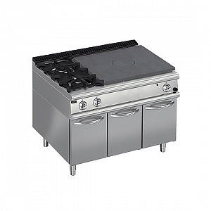 картинка Плита со сплошной поверхностью газовая 900 серии Apach Chef Line LRSTG129R2SXCS